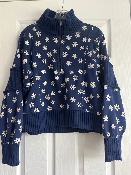 Anthropologie Daily Practice Indy Half Zip Pullover Sweatshirt S NWT - Picture 6 of 8